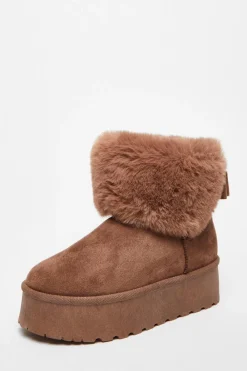 Quiz Boots>Faux Suede Ankle Boots