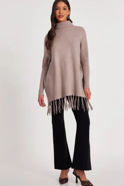 Quiz Knitwear|Jumpers>Knit Tassel Hem Jumper