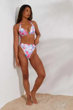 Quiz Holiday Accessories|Holiday>Multicoloured High Waist Bikini Bottoms
