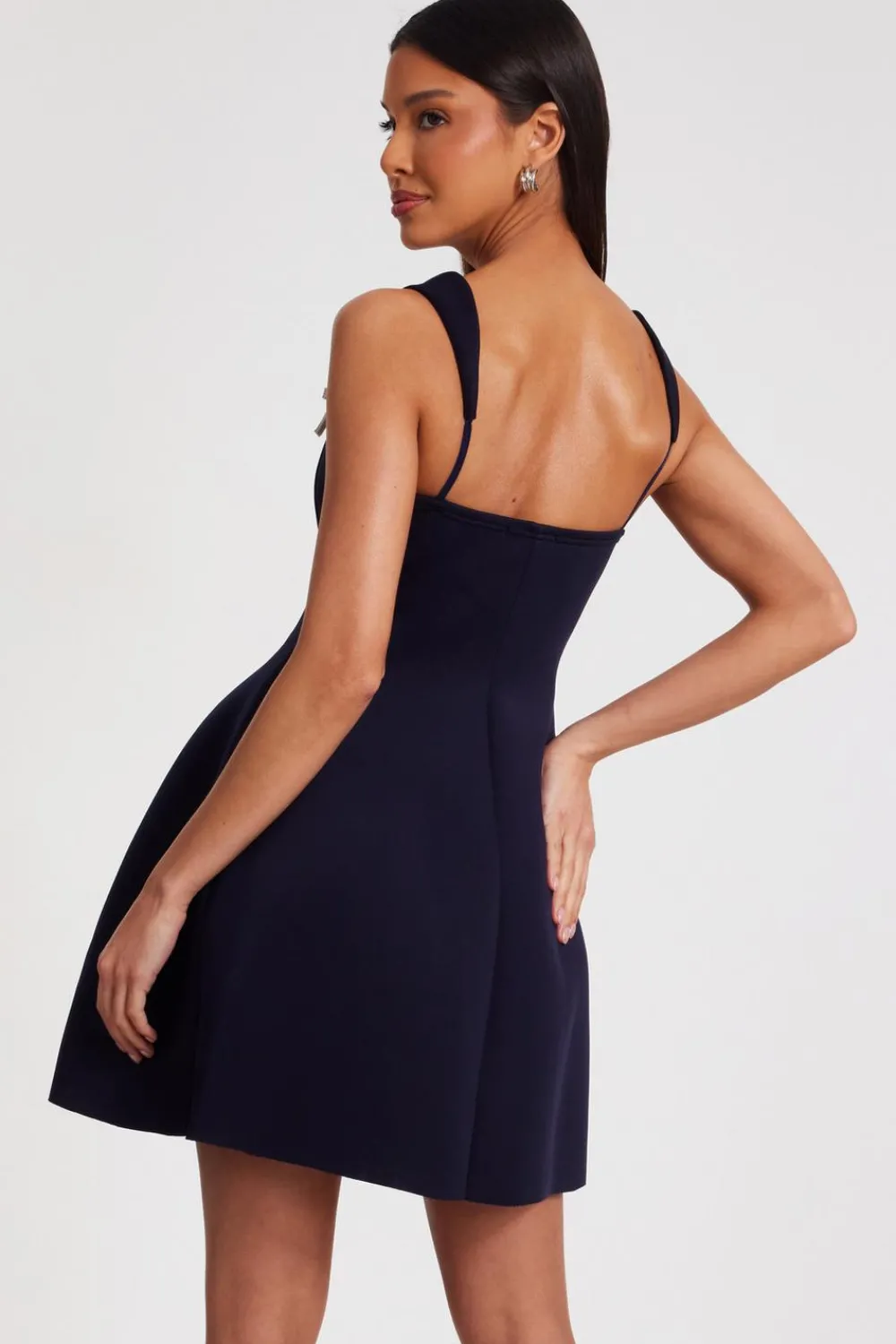Quiz Evening Dresses|Summer Clothes>Navy A-Line Mini Dress