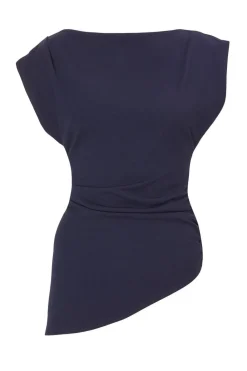 Quiz Going Out Tops|Tops>Asymmetric Boat Neck Top