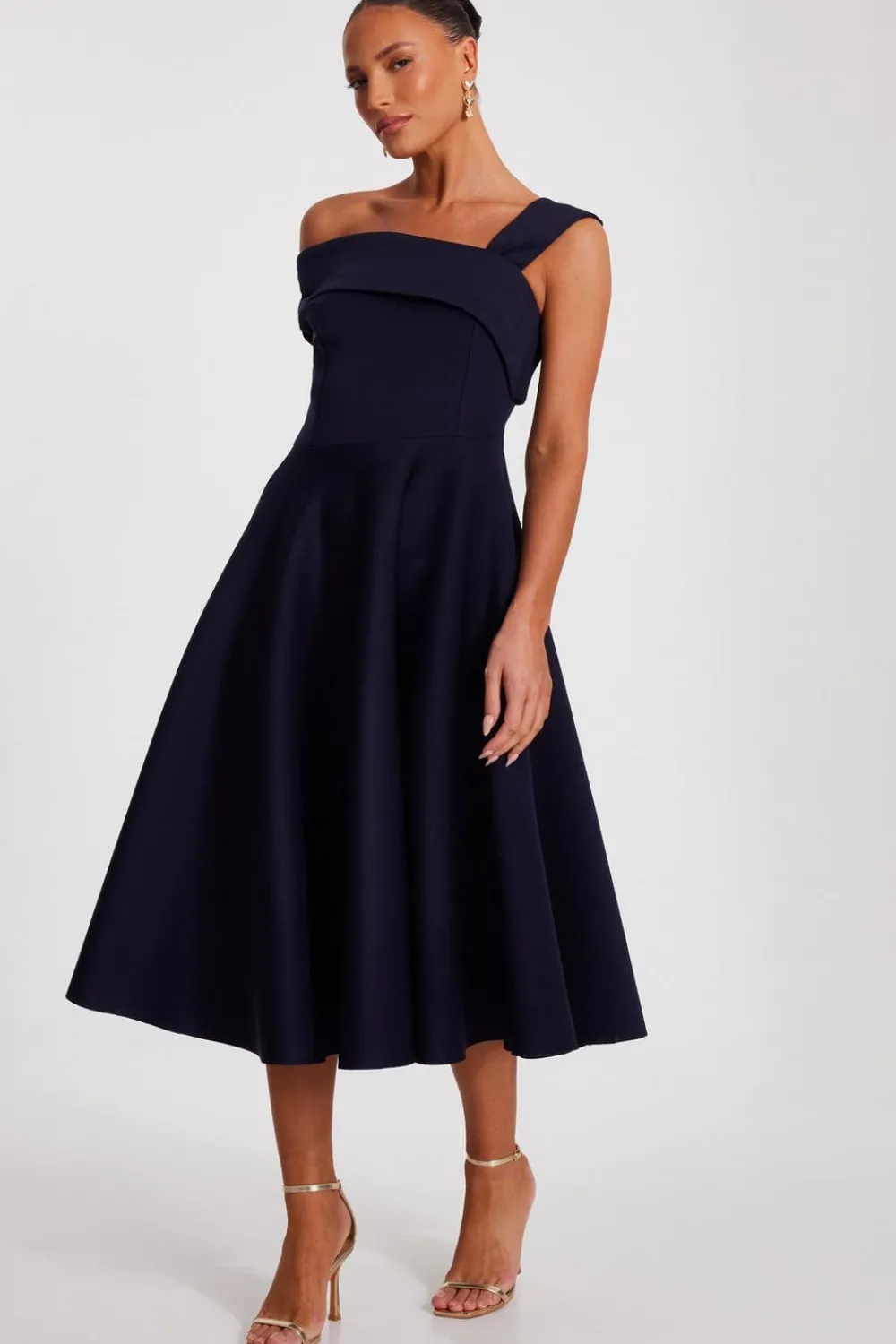 Quiz Evening Dresses|Day At The Races>Asymmetric Skater Dress