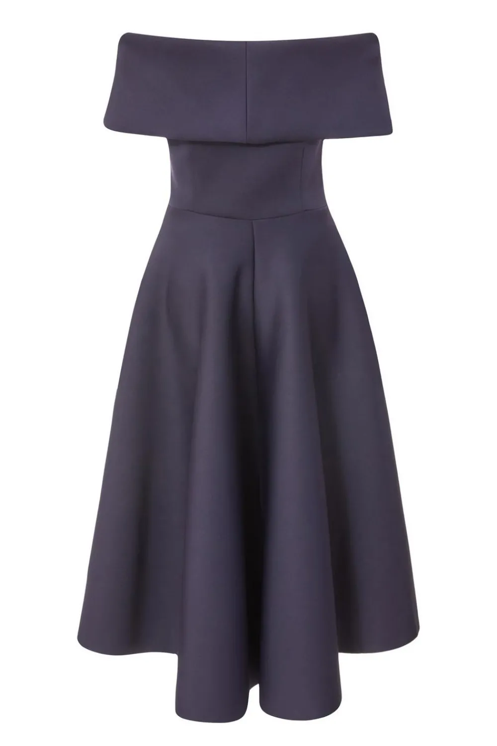 Quiz Evening Dresses|Day At The Races>Navy Bardot Bow Skater Dress