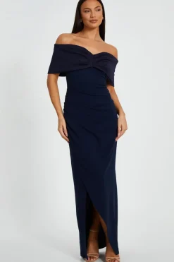 Quiz Prom Dresses|Prom & Ball>Bardot Front Wrap Maxi Dress