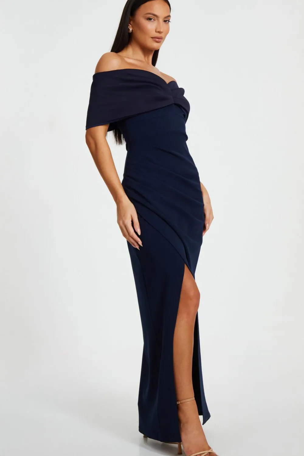 Quiz Prom Dresses|Prom & Ball>Bardot Front Wrap Maxi Dress