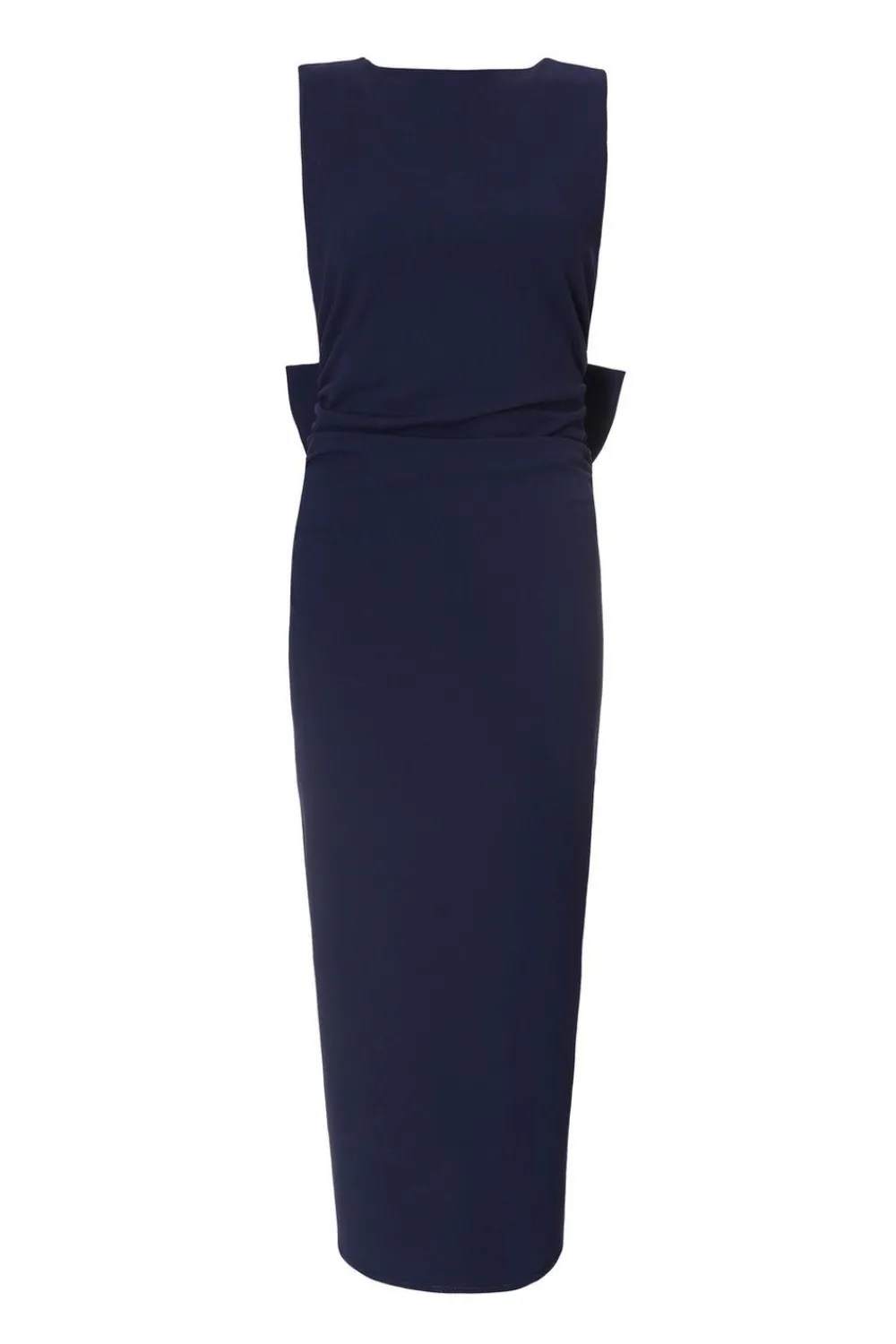 Quiz Day At The Races|Christening Guest>Navy Bow Back Midaxi Dress