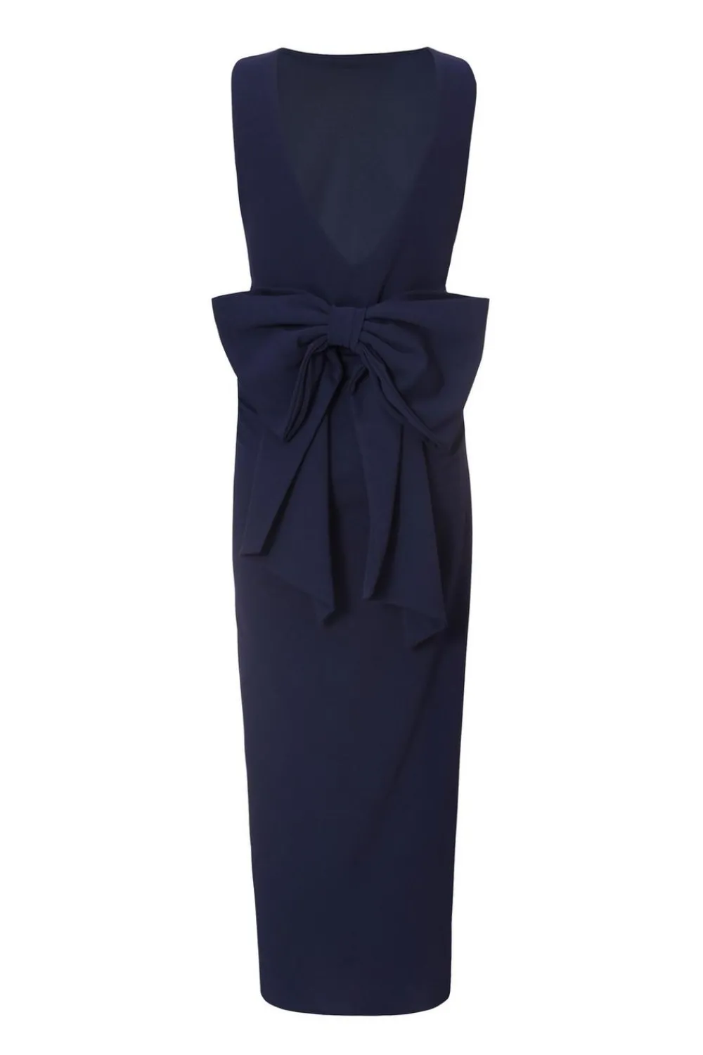 Quiz Day At The Races|Christening Guest>Navy Bow Back Midaxi Dress