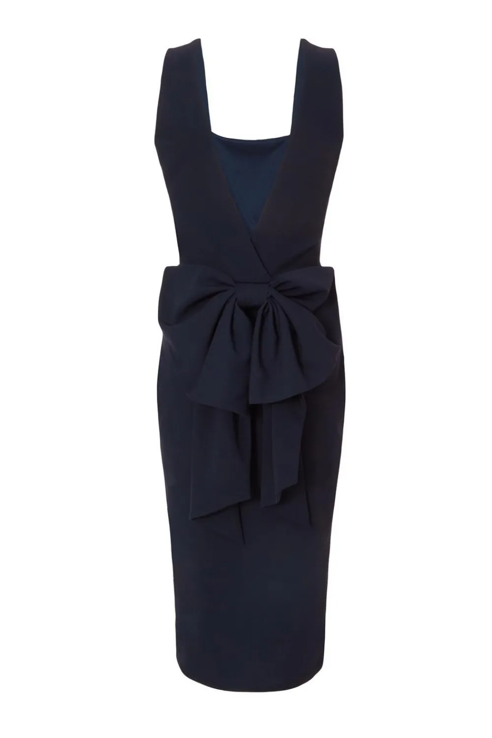Quiz Day At The Races|Christening Guest>Navy Bow Back Midi Dress