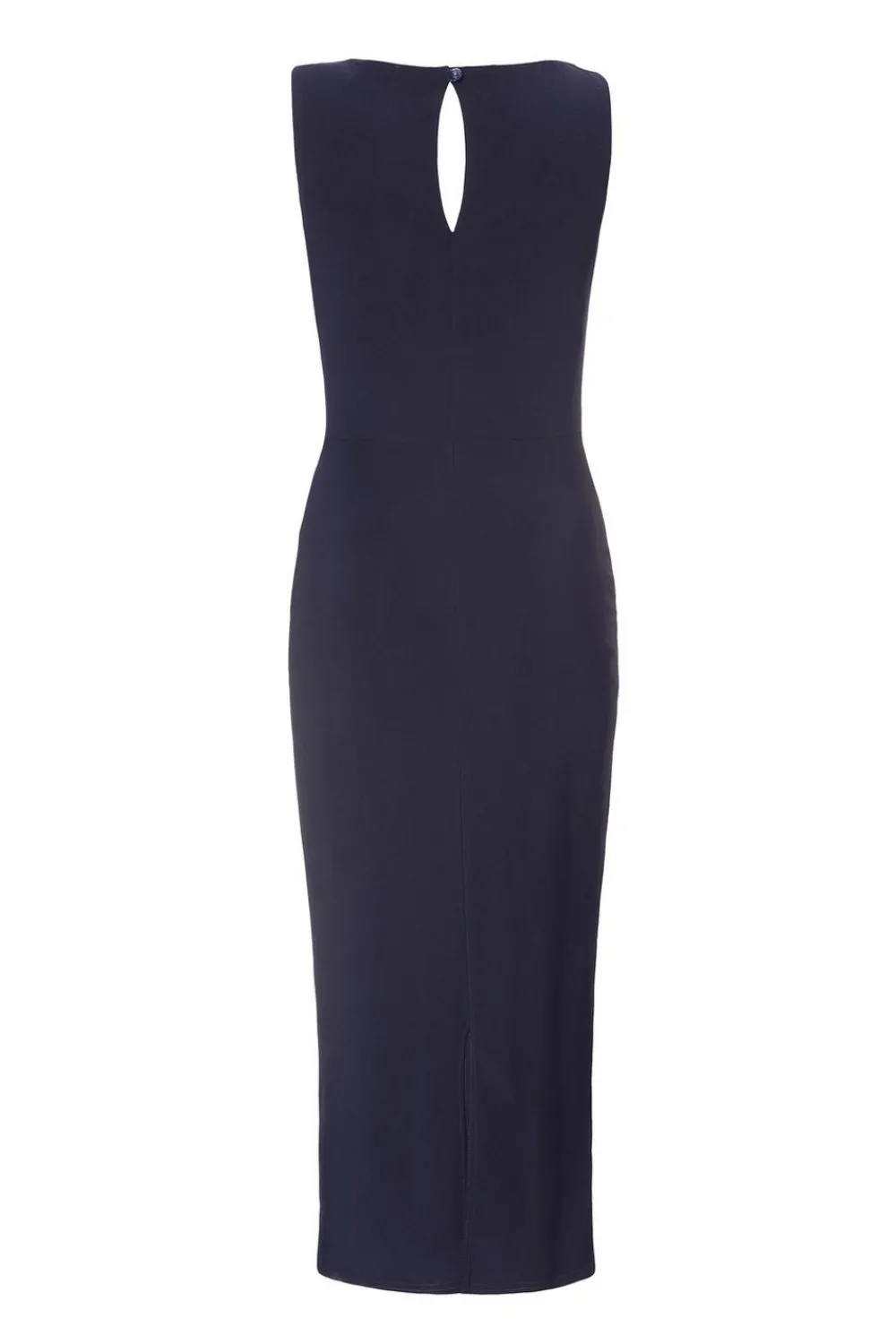 Quiz Day At The Races|Christening Guest>Navy Buckle Detail Midi Dress