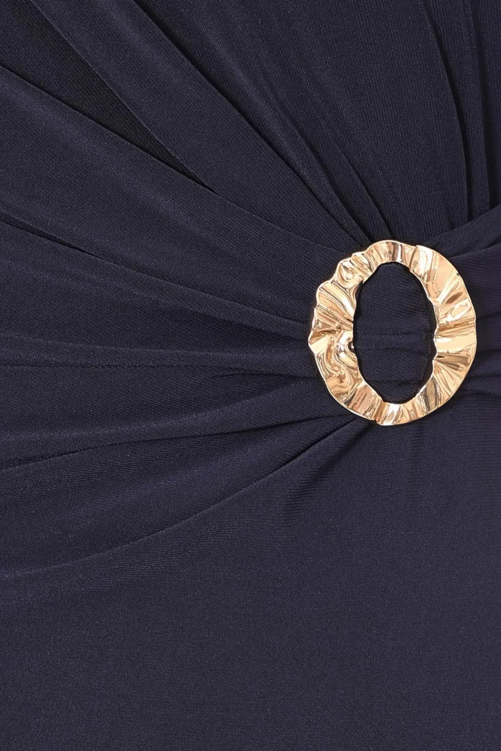 Quiz Day At The Races|Christening Guest>Navy Buckle Detail Midi Dress