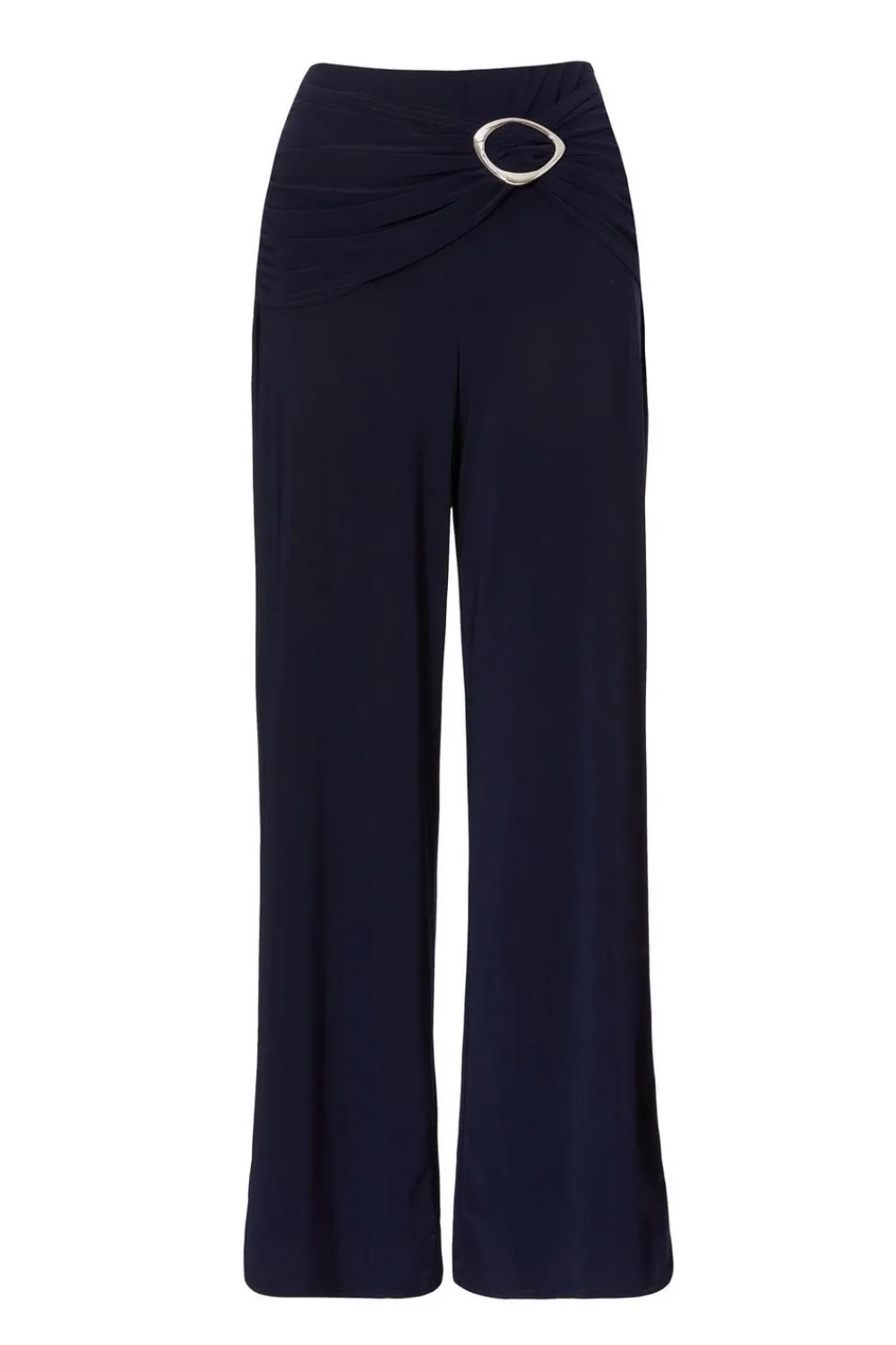 Quiz Trousers|Summer Clothes>Navy Buckle Detail Trousers