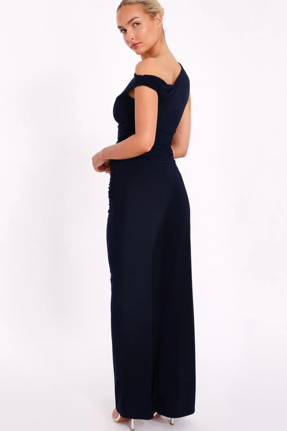 Quiz Trousers|Summer Clothes>Navy Buckle Detail Trousers