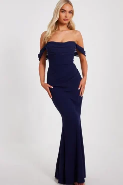 Quiz Prom Dresses|Prom & Ball>Chiffon Bardot Maxi Dress