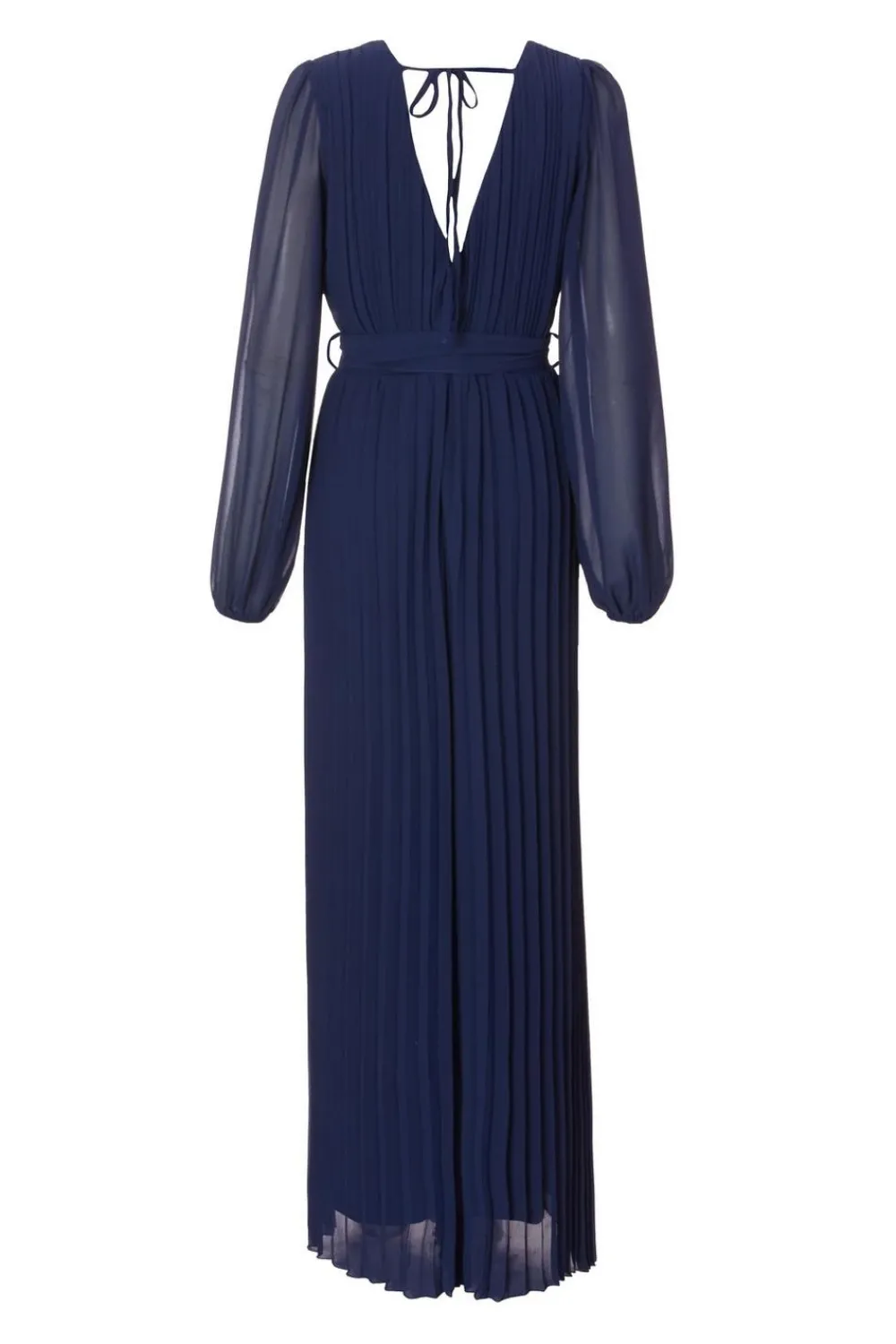 Quiz Occasion Jumpsuits|Evening Jumpsuits>Navy Chiffon Pleated Jumpsuit
