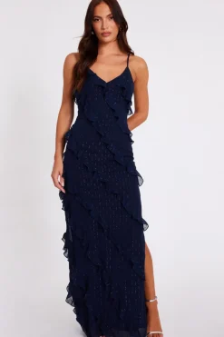 Quiz Evening Dresses|Day At The Races>Chiffon Ruffle Midaxi Dress