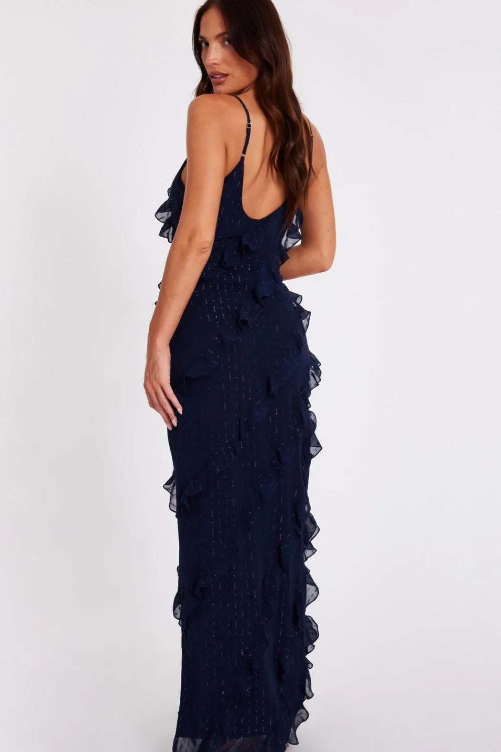 Quiz Evening Dresses|Day At The Races>Chiffon Ruffle Midaxi Dress