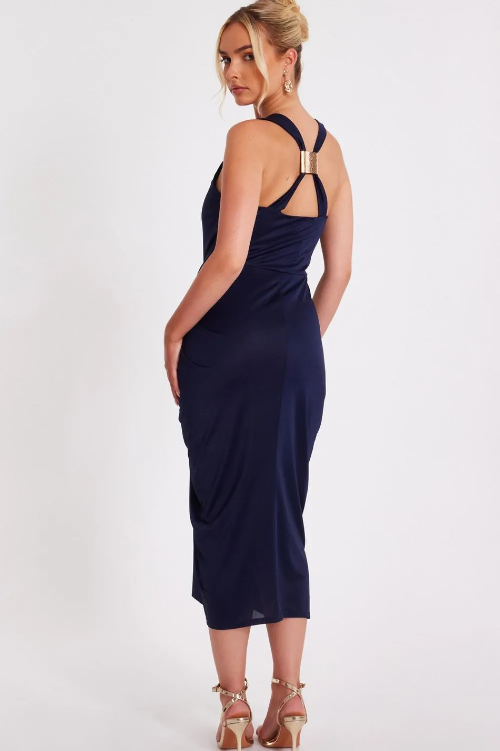 Quiz Day At The Races|Christening Guest>Cowl Neck Midi Dress