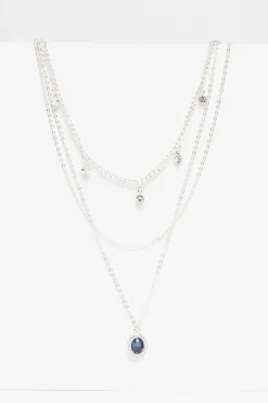 Quiz Jewellery|Occasion Jewellery>Diamante Jewel Layered Necklace