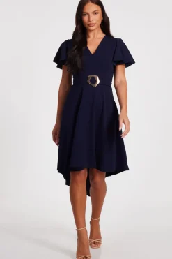 Quiz Evening Dresses|Day At The Races>Dip Hem Midi Dress