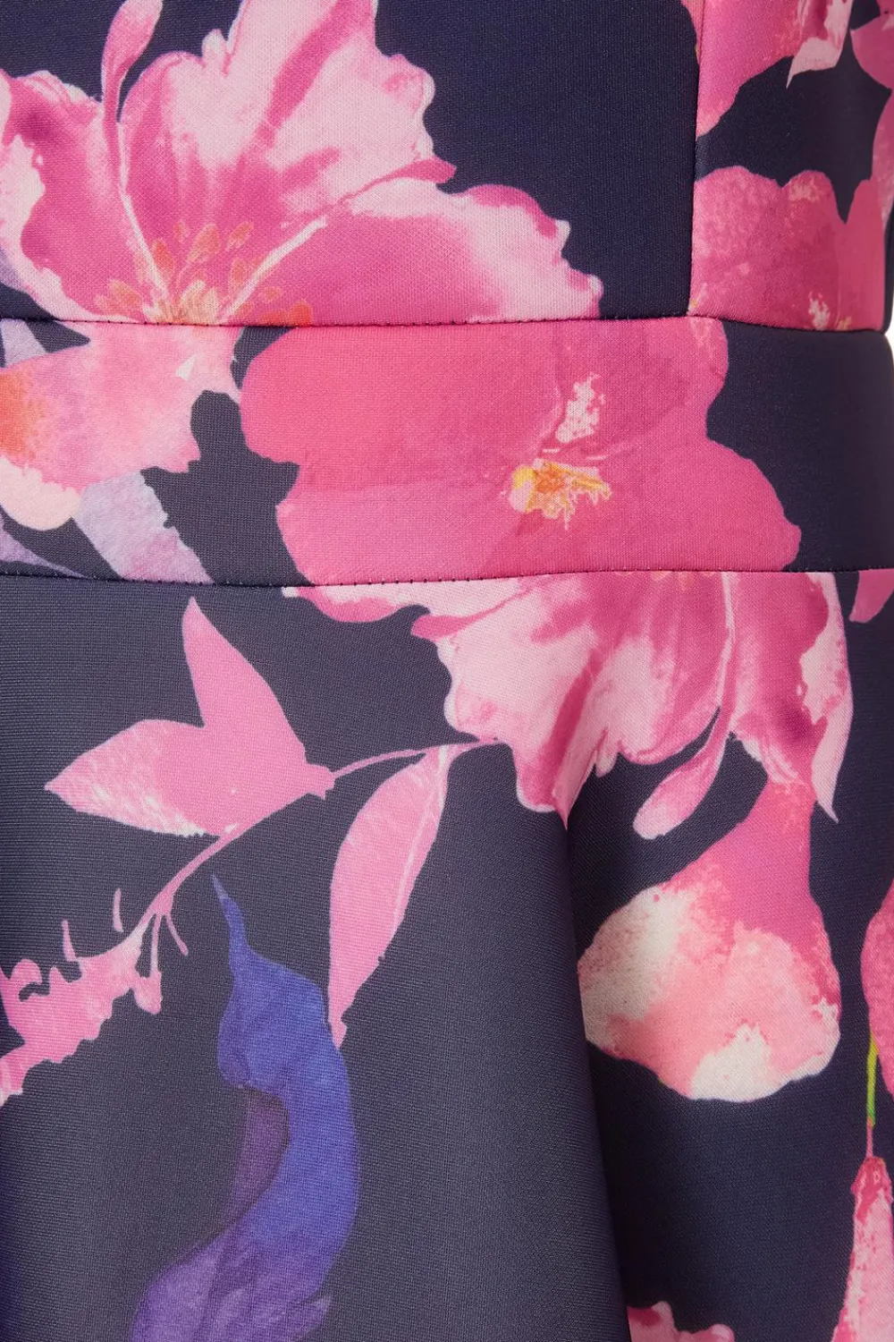 Quiz Day At The Races|Christening Guest>Navy Floral Midaxi Dress
