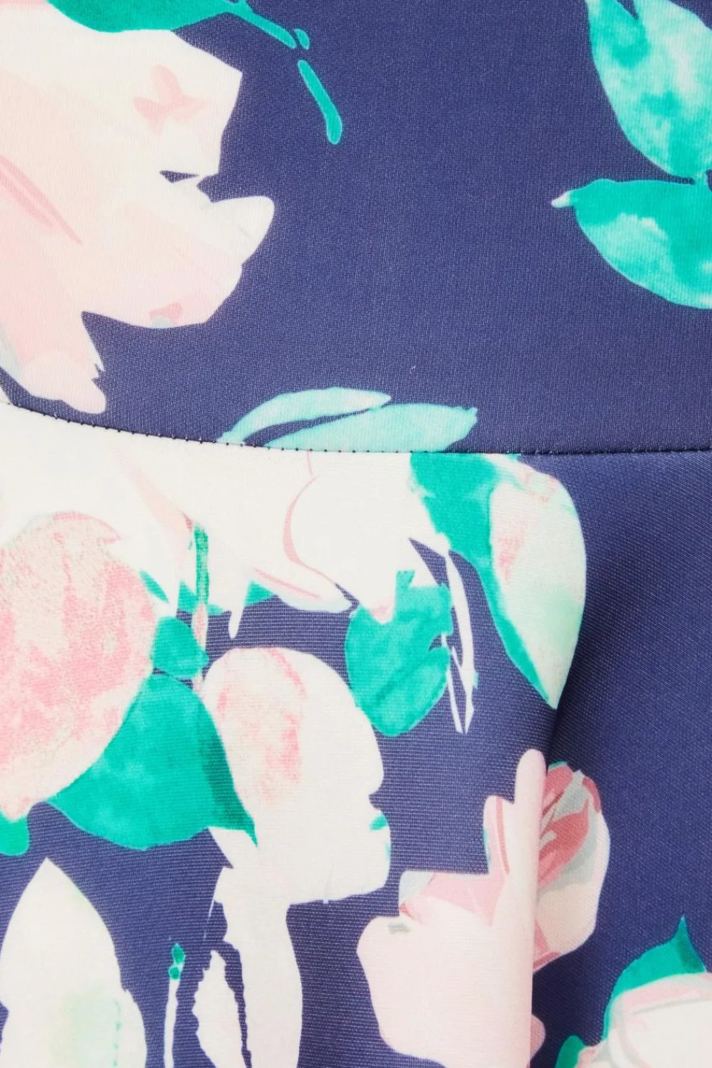 Quiz Day At The Races|Christening Guest>Navy Floral Print Skater Dress