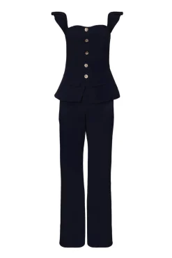 Quiz Occasion Jumpsuits|Going Out Jumpsuits>Frill Sleeve Jumpsuit