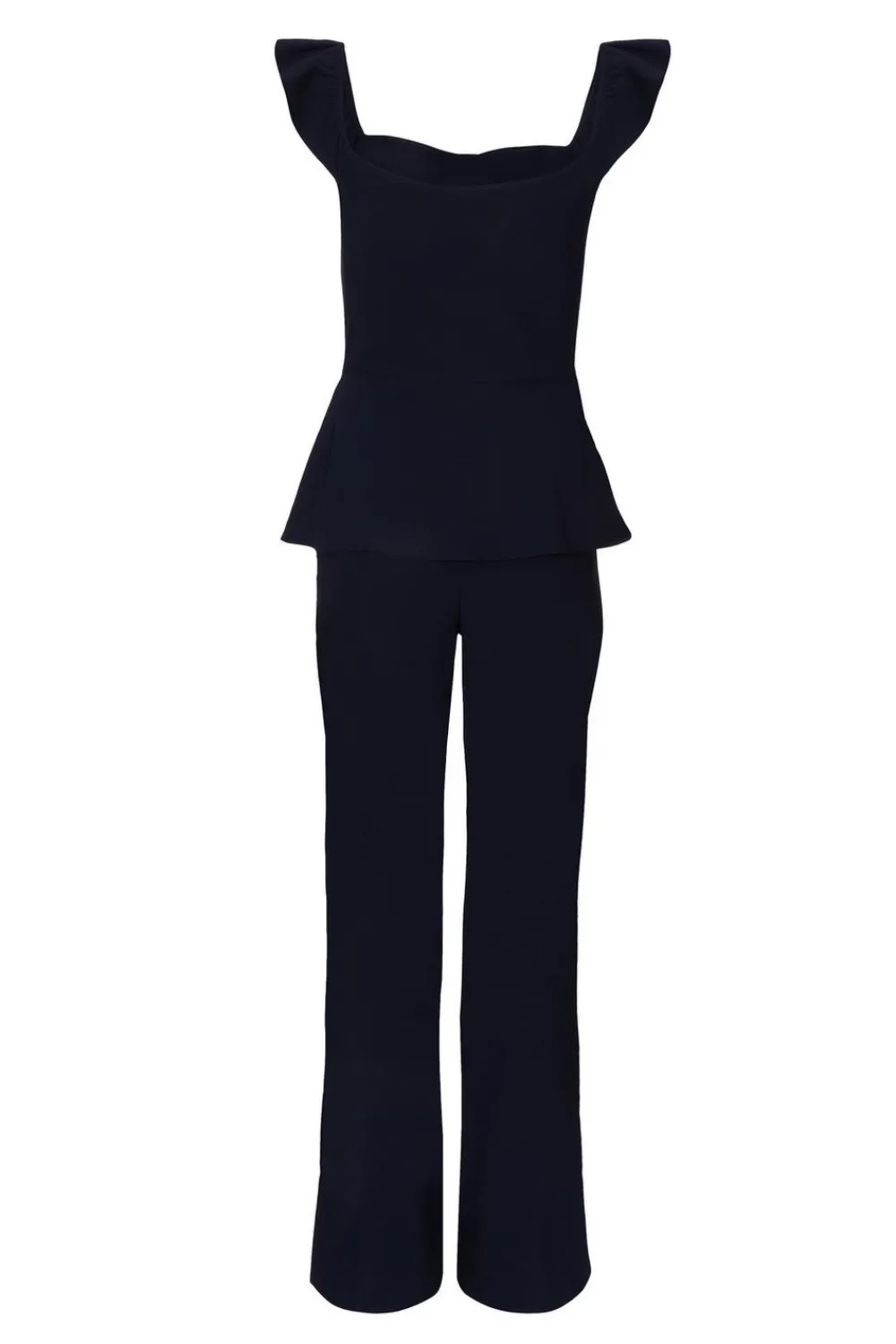 Quiz Occasion Jumpsuits|Going Out Jumpsuits>Frill Sleeve Jumpsuit