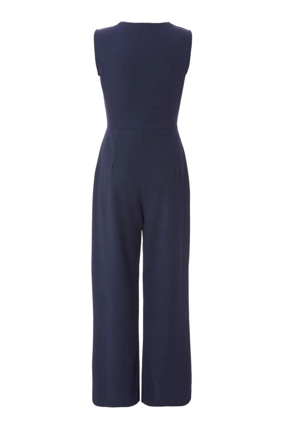 Quiz Occasion Jumpsuits|Evening Jumpsuits>Navy Gathered Front Jumpsuit