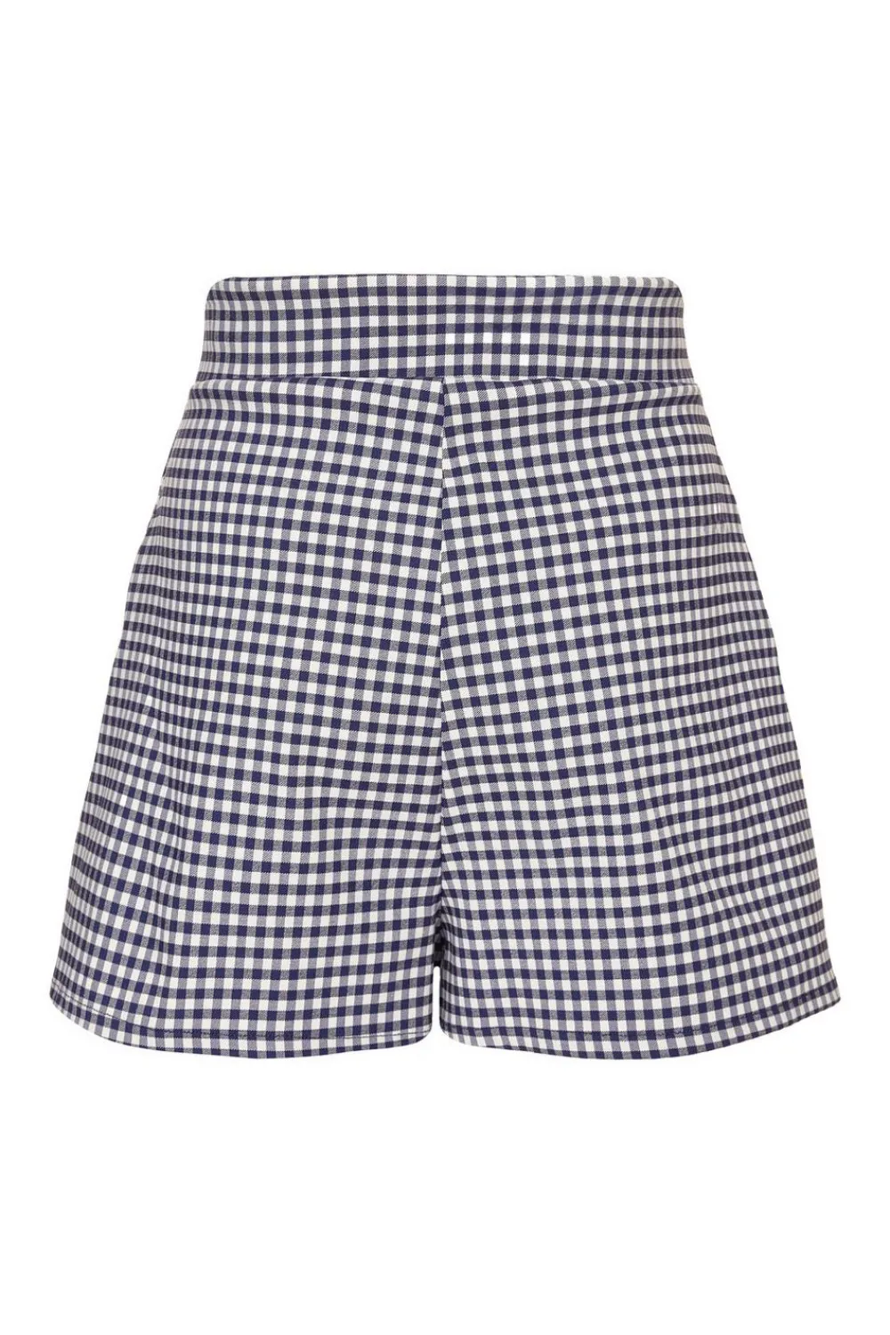 Quiz Workwear|Summer Clothes>Navy Gingham Wrap Skort