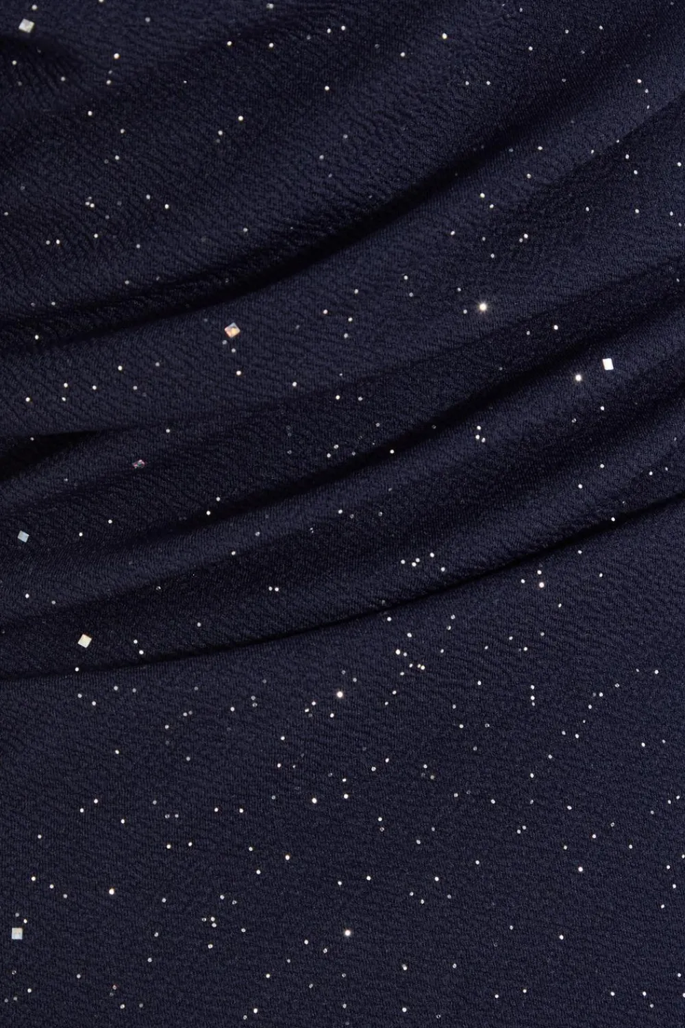 Quiz Evening Dresses|Wedding Guest Dresses>Navy Glitter Asymmetric Midaxi Dress