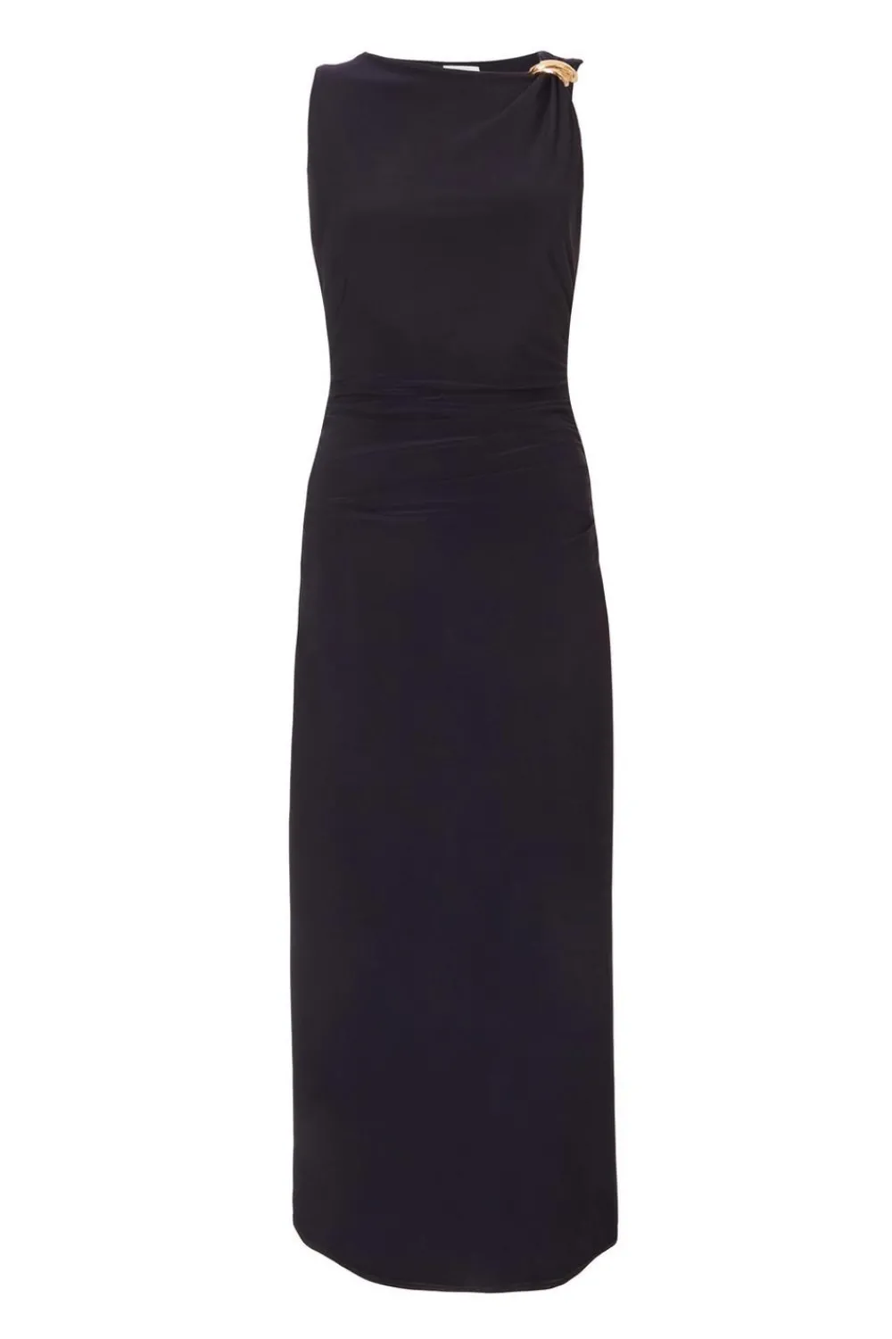 Quiz Day At The Races|Christening Guest>Gold Buckle Midaxi Dress