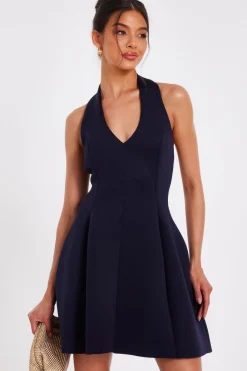 Quiz Christening Guest|Dresses>Halter Neck Skater Dress