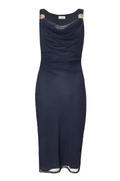 Quiz Day At The Races|Christening Guest>Mesh Buckle Detail Midi Dress