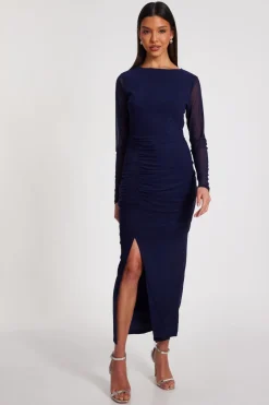 Quiz Modest|Going Out>Mesh Ruched Midaxi Dress