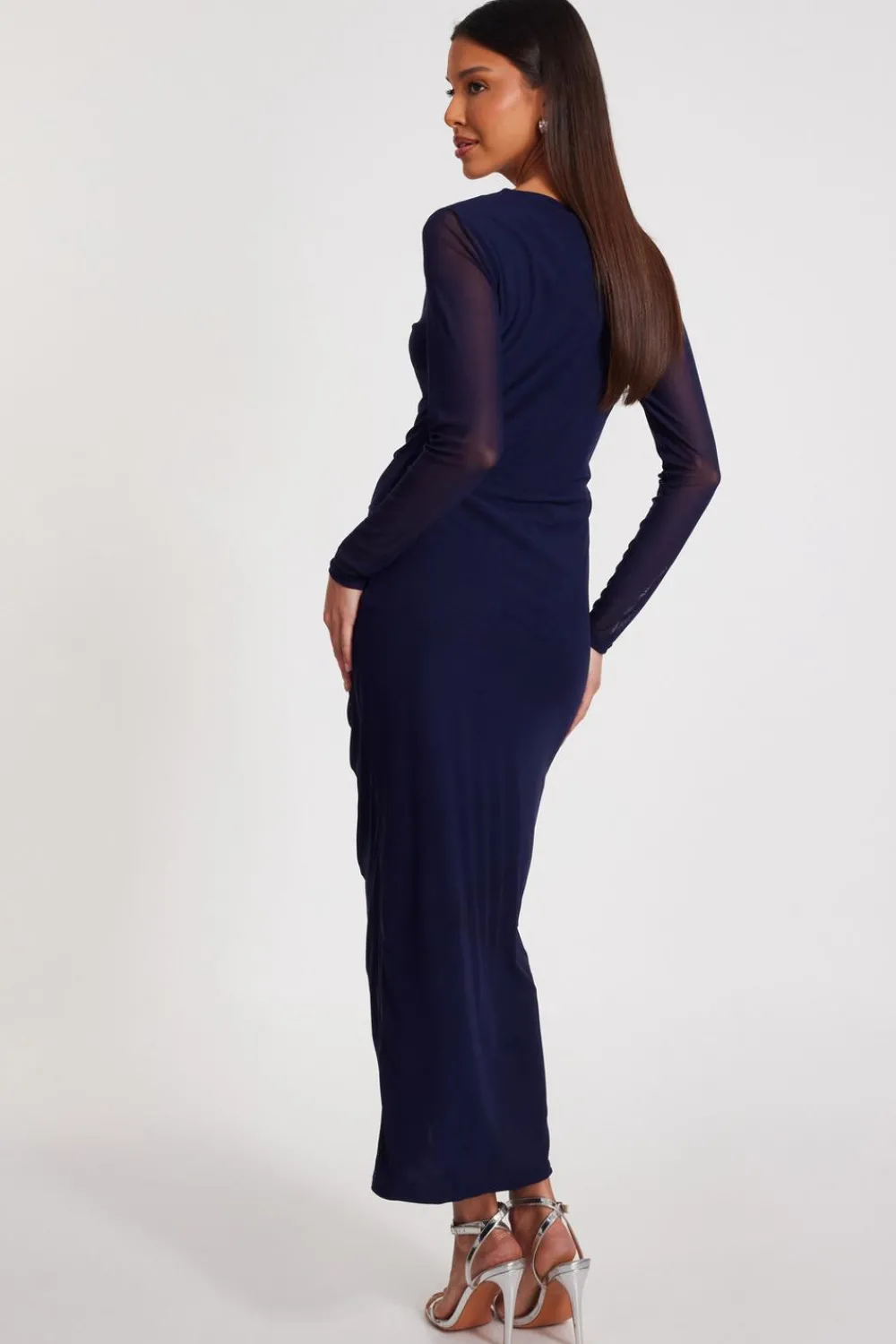 Quiz Modest|Going Out>Mesh Ruched Midaxi Dress