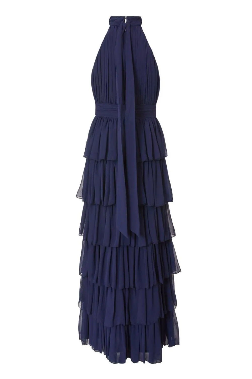 Quiz Prom Dresses|Prom & Ball>Navy Mesh Tiered Maxi Dress