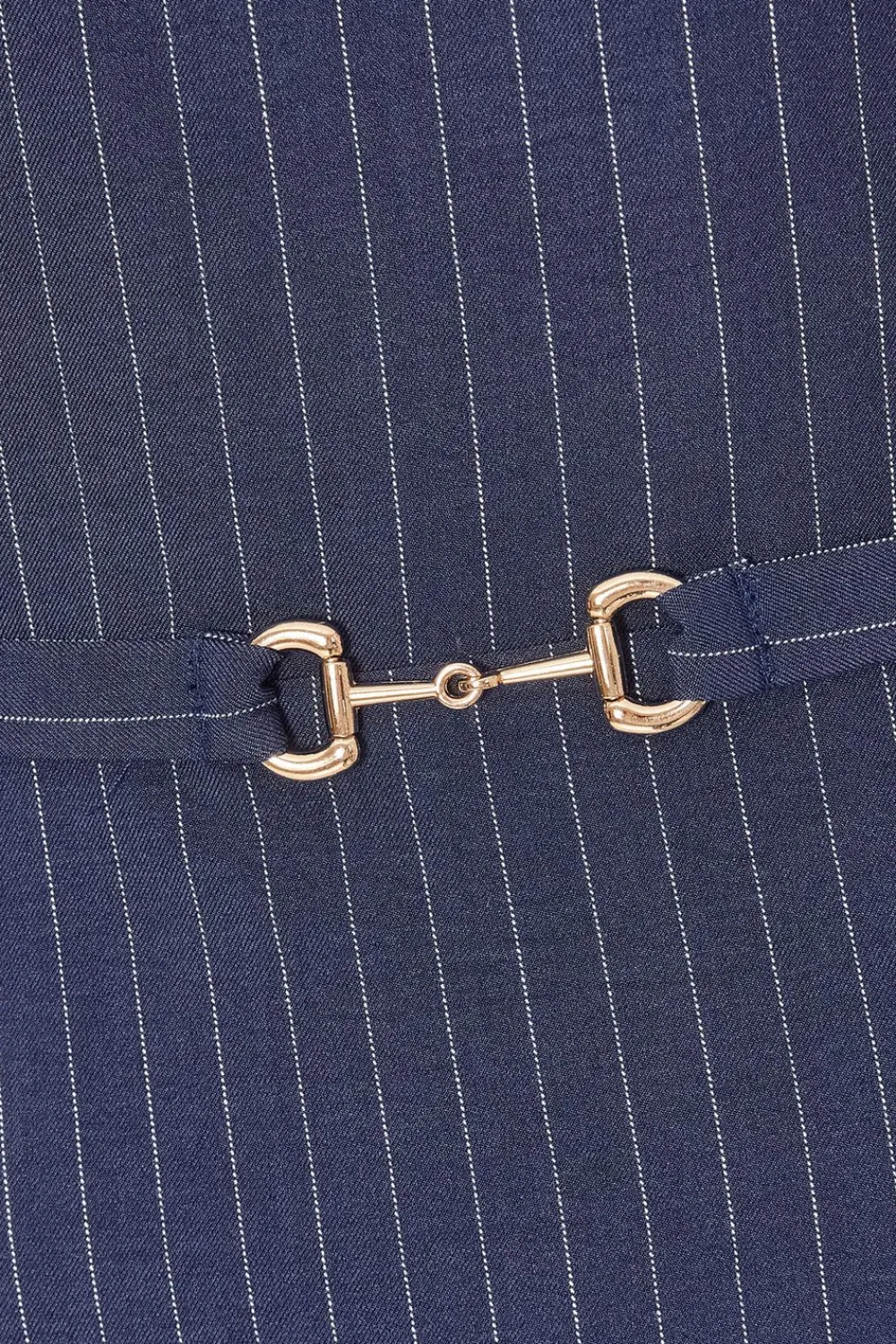 Quiz Day At The Races|Christening Guest>Navy Pinstripe Midi Dress