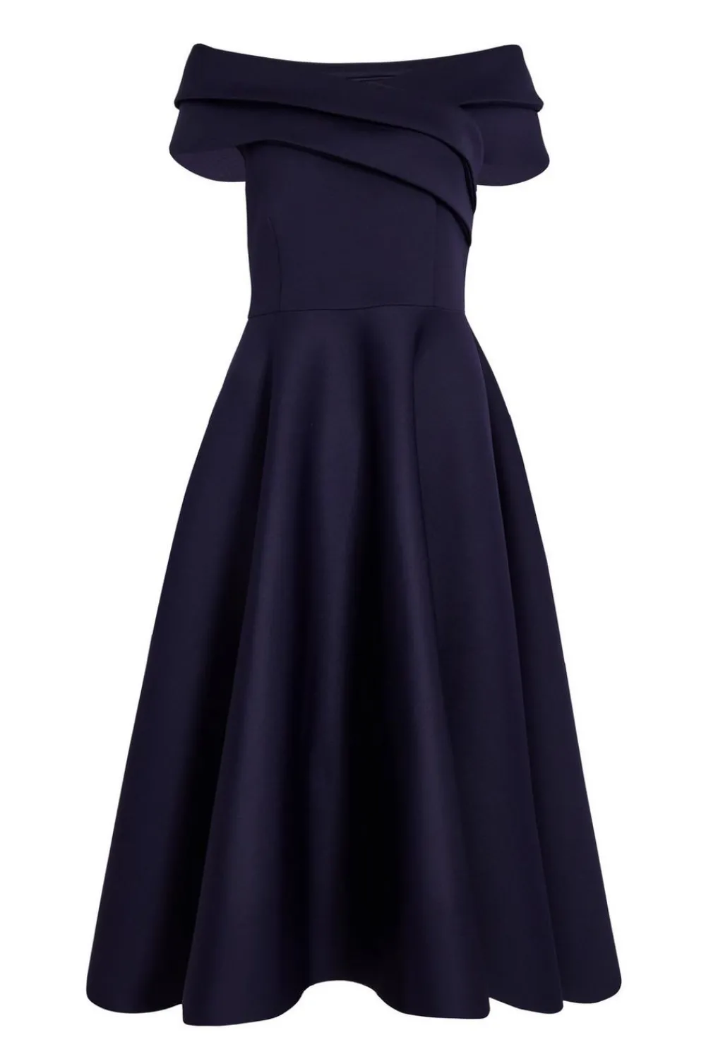Quiz Evening Dresses|Day At The Races>Pleated Bardot Midi Dress