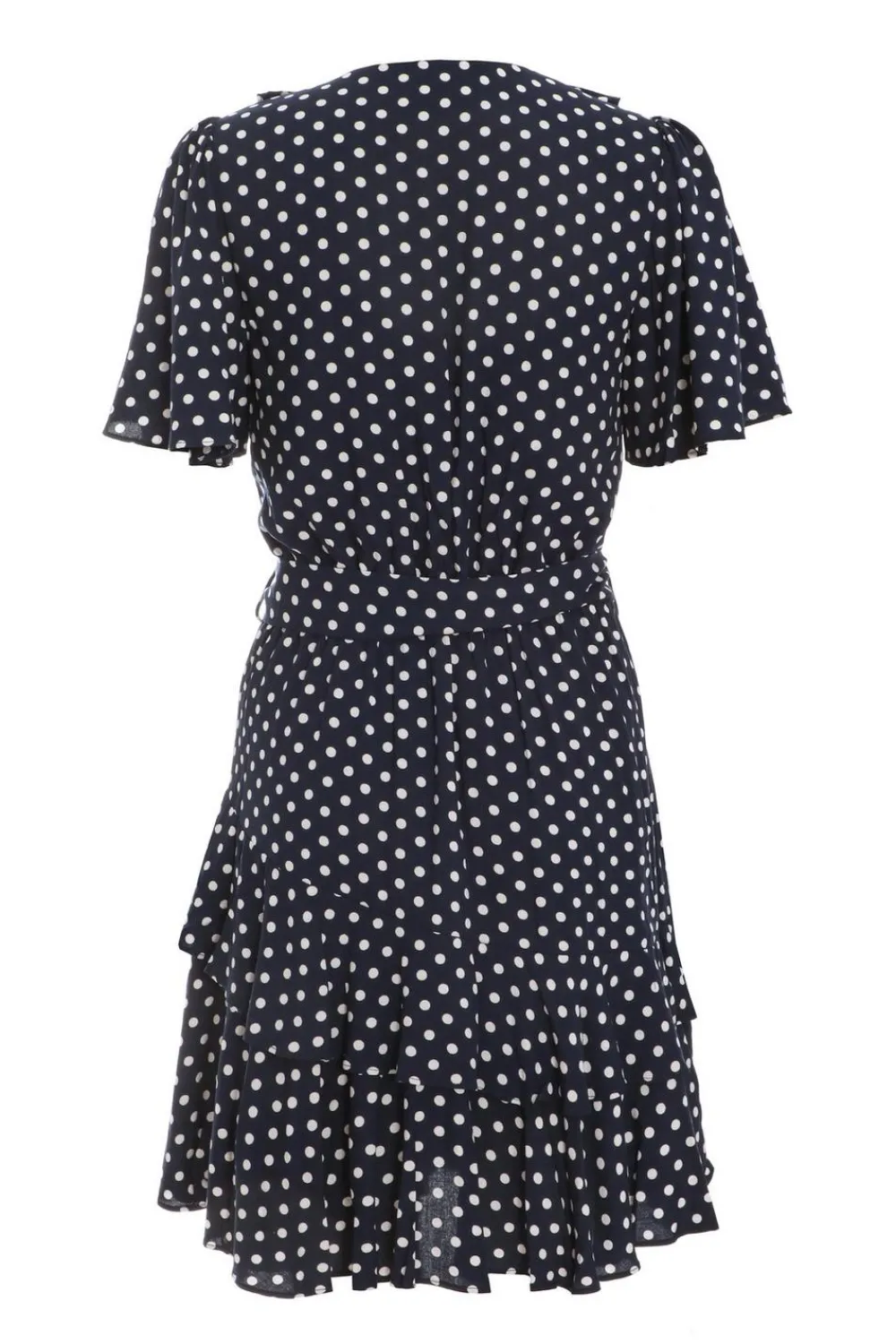 Quiz Summer Clothes|Casual Clothing>Navy Polka Dot Print Skater Dress