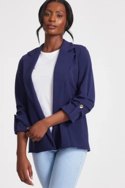 Quiz Workwear|Modest>Ruched Sleeve Blazer