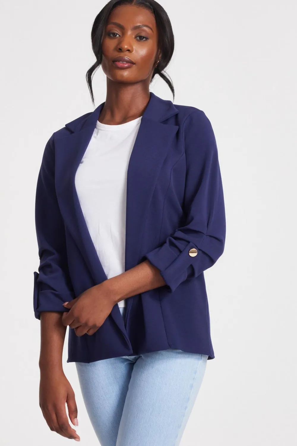Quiz Workwear|Modest>Ruched Sleeve Blazer