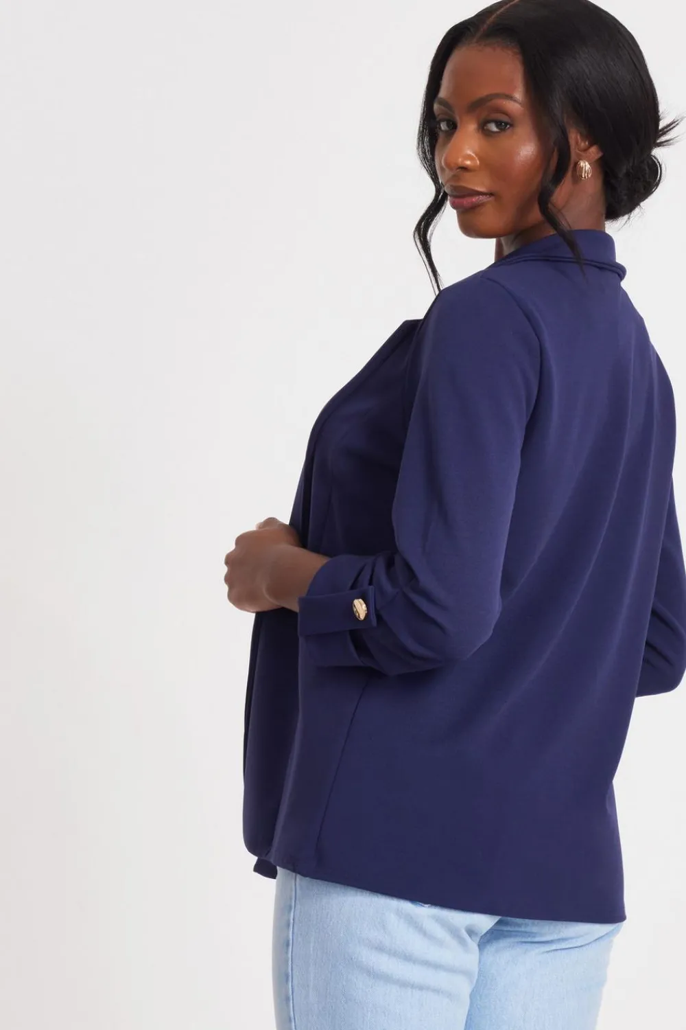 Quiz Workwear|Modest>Ruched Sleeve Blazer