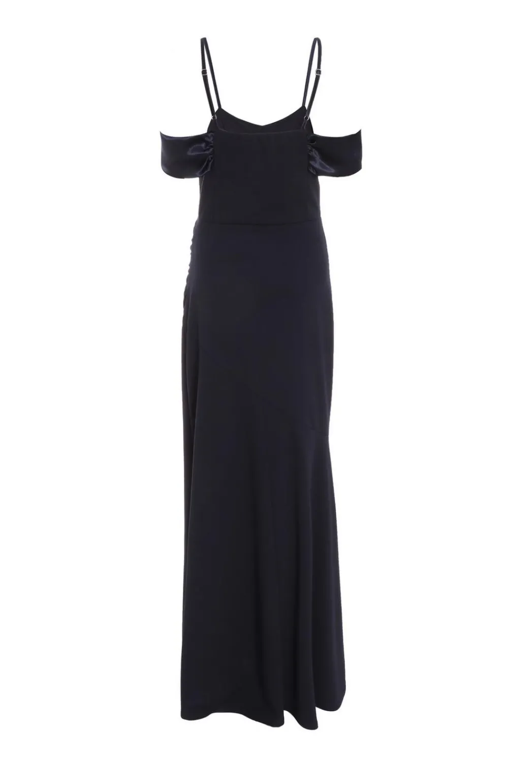 Quiz Prom Dresses|Prom & Ball>Navy Satin Drop Shoulder Maxi Dress