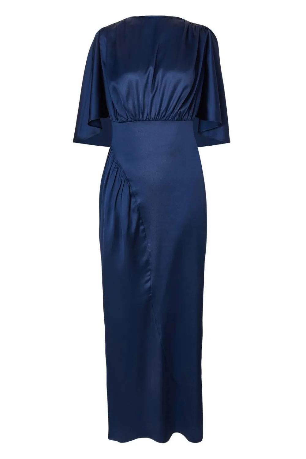 Quiz Evening Dresses|Dresses>Navy Satin Maxi Dress