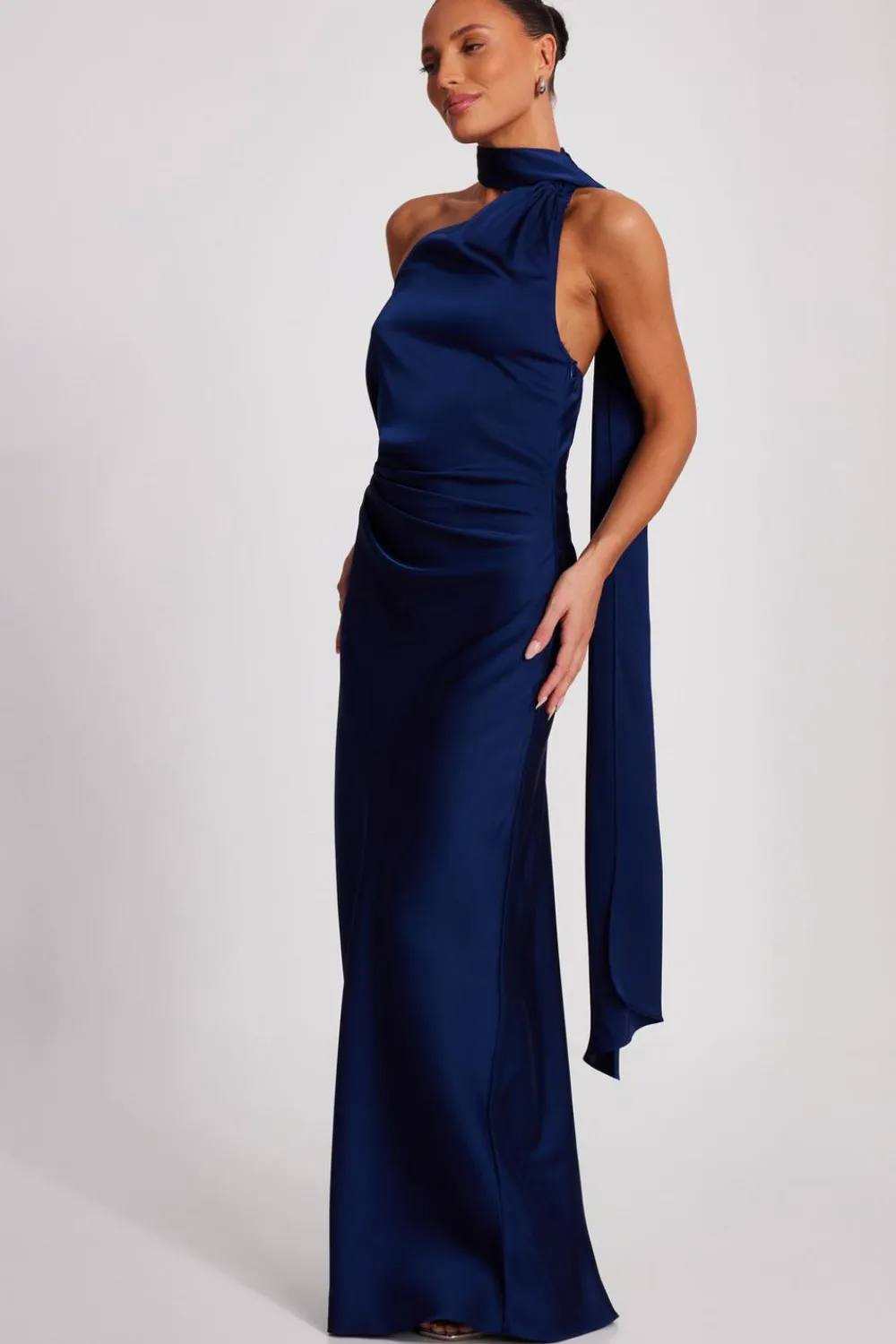 Quiz Prom Dresses|Prom & Ball>Satin Wrap Neck Maxi Dress