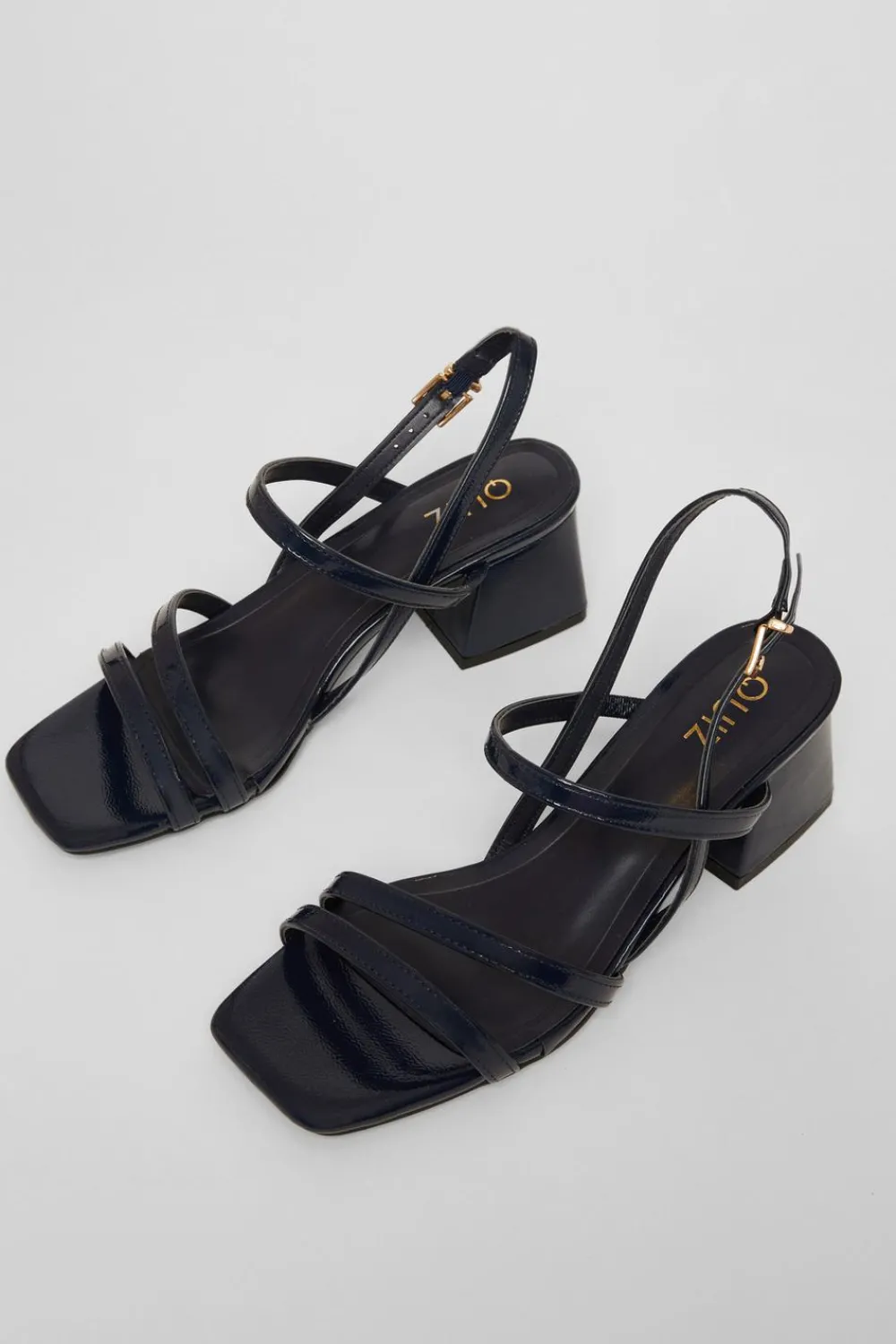 Quiz Sandals|Heels>Slingback Low Block Heels