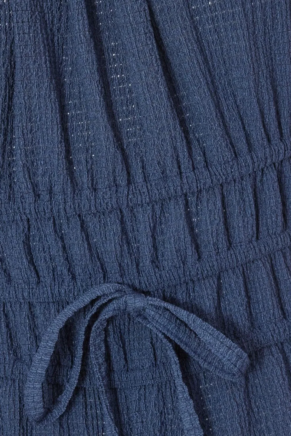Quiz Summer Jumpsuits|Summer Clothes>Navy Textured Puff Sleeve Jumpsuit