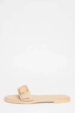 Quiz Sandals|Holiday Shoes>Buckle Flat Sandals
