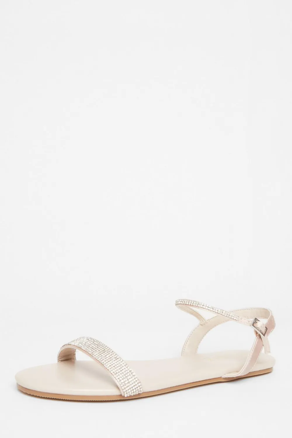 Quiz Sandals|Holiday Shoes>Diamante Flat Sandals