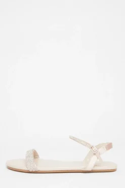 Quiz Sandals|Holiday Shoes>Diamante Flat Sandals